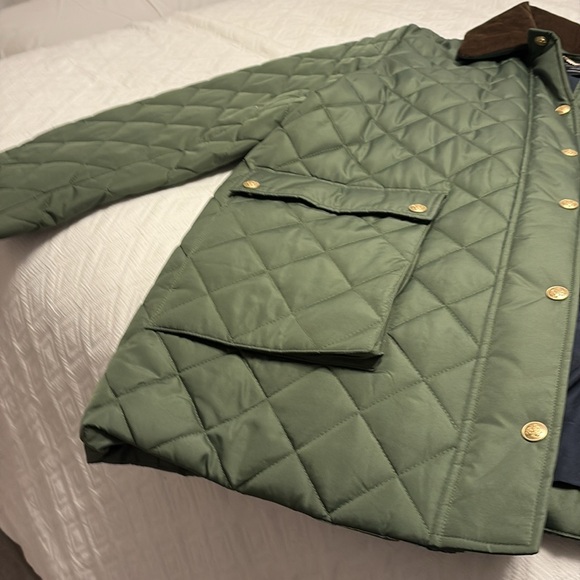 J Crew green coat, corduroy color brown XL - Picture 4 of 4